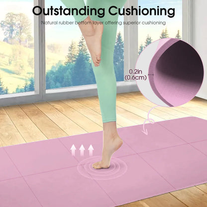 Premium Non-Slip Yoga Mat for Pilates and Fitness - Available in Multiple Thickness Options (3mm, 4mm, 6mm) - Ideal for Home Workouts and Travel