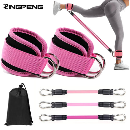 Ankle Straps Resistance Bands Set for Enhanced Hip and Glute Strengthening
