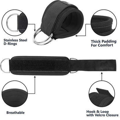 Ankle Straps Resistance Bands Set for Enhanced Hip and Glute Strengthening