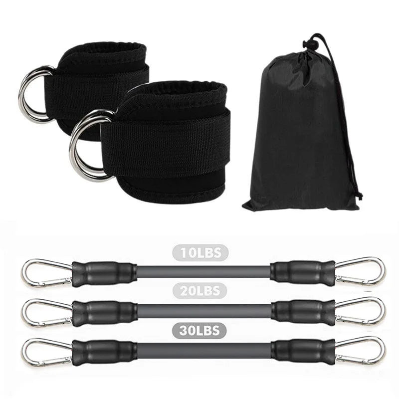 Ankle Straps Resistance Bands Set for Enhanced Hip and Glute Strengthening