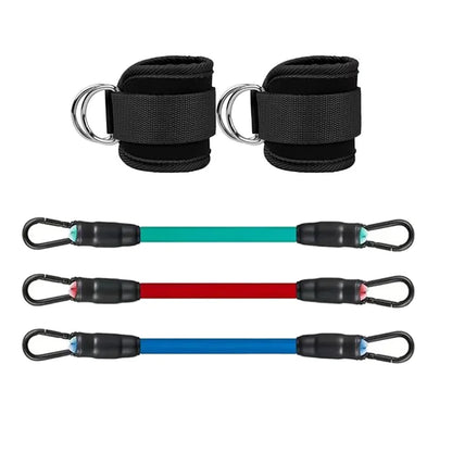 Ankle Straps Resistance Bands Set for Enhanced Hip and Glute Strengthening