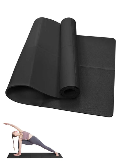 Premium Non-Slip Yoga Mat for Pilates and Fitness - Available in Multiple Thickness Options (3mm, 4mm, 6mm) - Ideal for Home Workouts and Travel