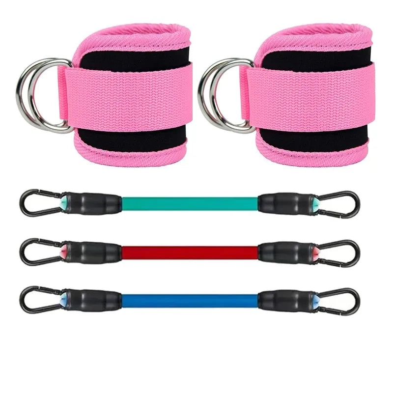 Ankle Straps Resistance Bands Set for Enhanced Hip and Glute Strengthening