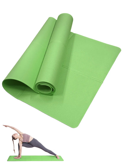 Premium Non-Slip Yoga Mat for Pilates and Fitness - Available in Multiple Thickness Options (3mm, 4mm, 6mm) - Ideal for Home Workouts and Travel