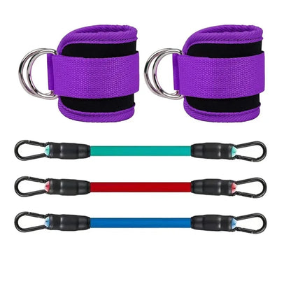 Ankle Straps Resistance Bands Set for Enhanced Hip and Glute Strengthening